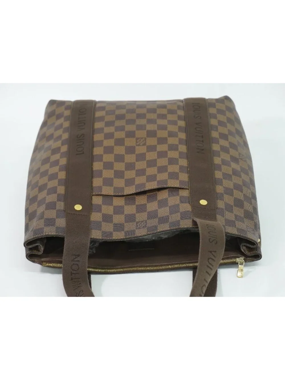 Louis Vuitton LV Cabas Beaubourg Damier Ebene Tote Bag Brown Vintage